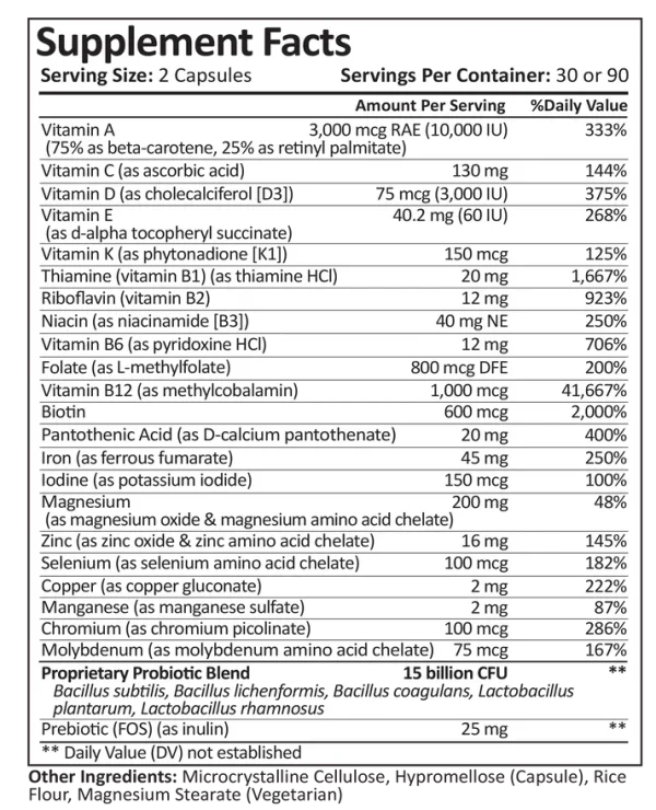 Probiotics + Bariatric Multivitamin